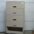 Steelcase Beige 5 Drawer Lateral File Cabinet, Locking